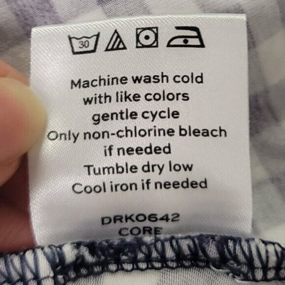 Draper James Women Gingham Cottagecore Midi Dress Size L Blue Retro 50S Picnic - Picture 5 of 9